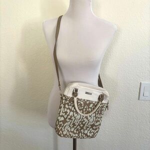 Miche Black and White Animal Print Crossbody Bag